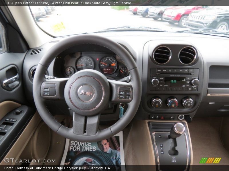 Winter Chill Pearl / Dark Slate Gray/Light Pebble 2014 Jeep Patriot Latitude