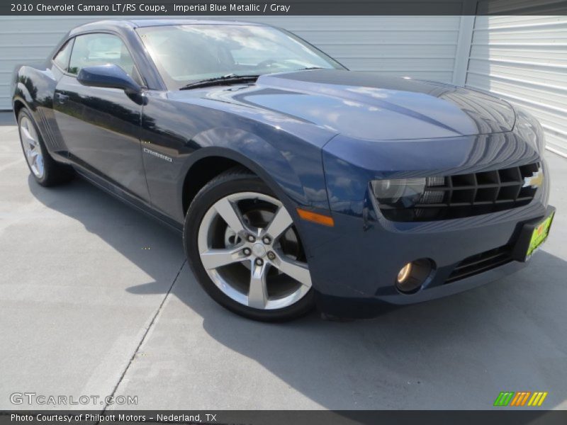 Imperial Blue Metallic / Gray 2010 Chevrolet Camaro LT/RS Coupe