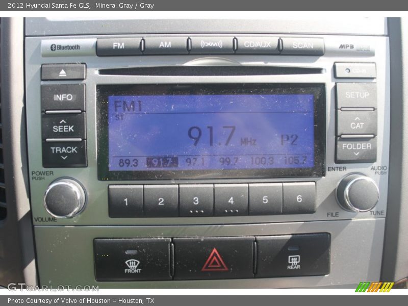 Mineral Gray / Gray 2012 Hyundai Santa Fe GLS