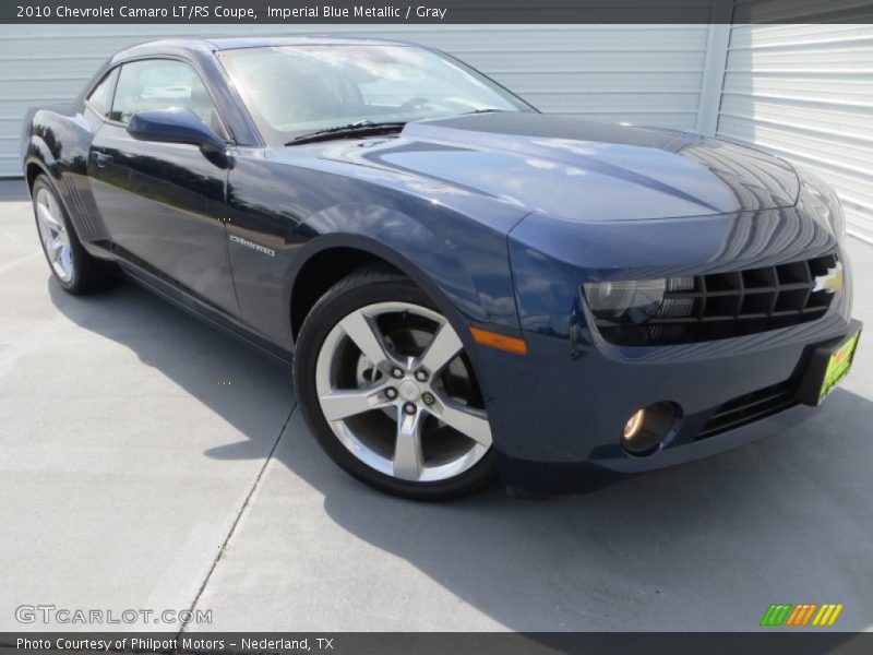 Imperial Blue Metallic / Gray 2010 Chevrolet Camaro LT/RS Coupe