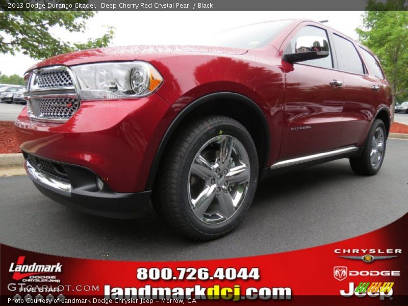 Deep Cherry Red Crystal Pearl / Black 2013 Dodge Durango Citadel