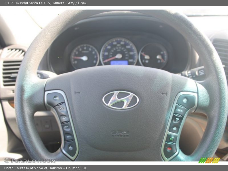 Mineral Gray / Gray 2012 Hyundai Santa Fe GLS
