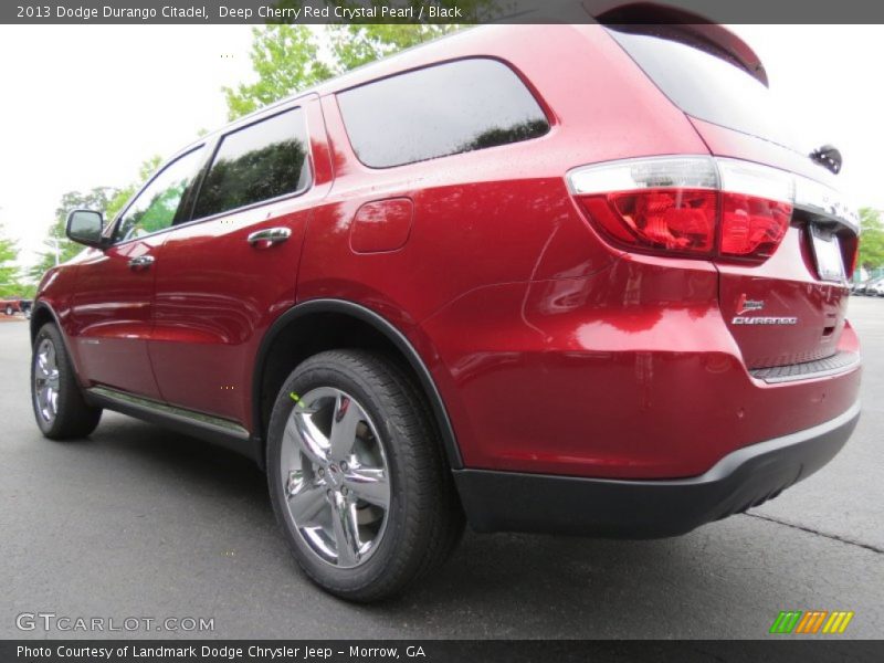 Deep Cherry Red Crystal Pearl / Black 2013 Dodge Durango Citadel