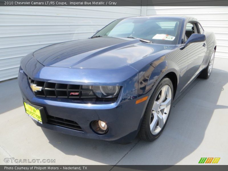 Imperial Blue Metallic / Gray 2010 Chevrolet Camaro LT/RS Coupe