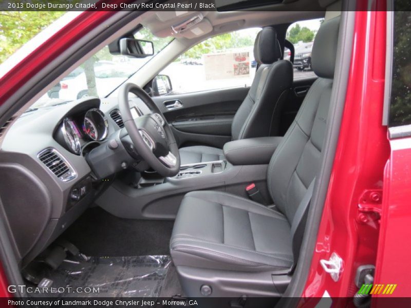 Deep Cherry Red Crystal Pearl / Black 2013 Dodge Durango Citadel