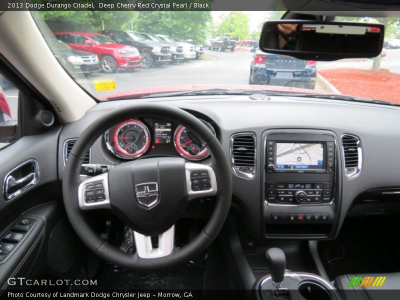 Deep Cherry Red Crystal Pearl / Black 2013 Dodge Durango Citadel