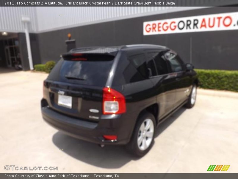 Brilliant Black Crystal Pearl / Dark Slate Gray/Light Pebble Beige 2011 Jeep Compass 2.4 Latitude