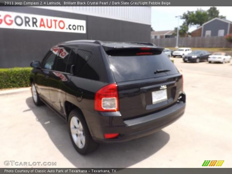 Brilliant Black Crystal Pearl / Dark Slate Gray/Light Pebble Beige 2011 Jeep Compass 2.4 Latitude