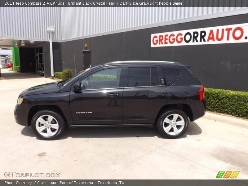 Brilliant Black Crystal Pearl / Dark Slate Gray/Light Pebble Beige 2011 Jeep Compass 2.4 Latitude
