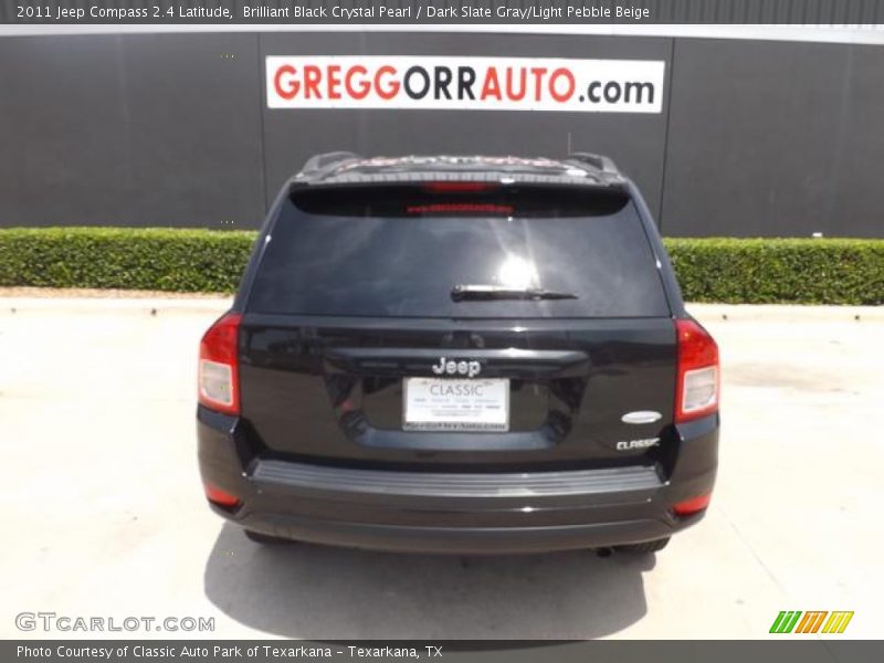 Brilliant Black Crystal Pearl / Dark Slate Gray/Light Pebble Beige 2011 Jeep Compass 2.4 Latitude