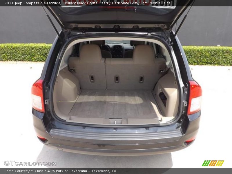 Brilliant Black Crystal Pearl / Dark Slate Gray/Light Pebble Beige 2011 Jeep Compass 2.4 Latitude