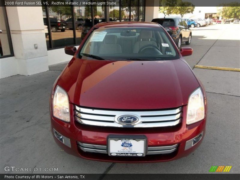 Redfire Metallic / Medium Light Stone 2008 Ford Fusion SEL V6