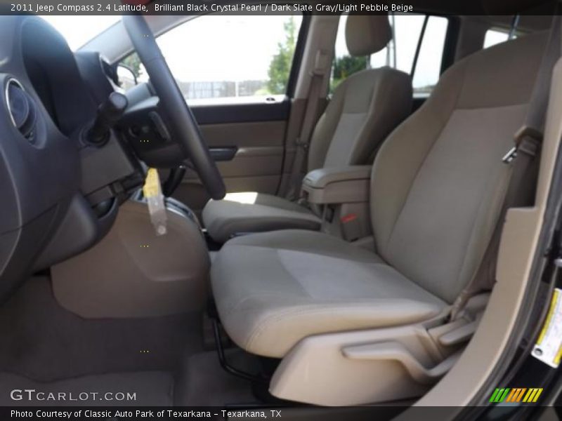 Brilliant Black Crystal Pearl / Dark Slate Gray/Light Pebble Beige 2011 Jeep Compass 2.4 Latitude