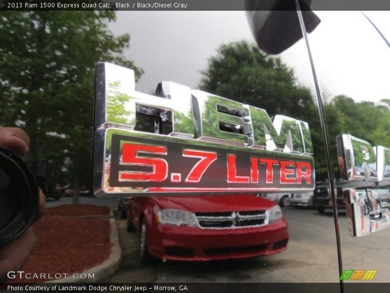 Black / Black/Diesel Gray 2013 Ram 1500 Express Quad Cab