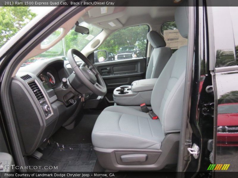 Black / Black/Diesel Gray 2013 Ram 1500 Express Quad Cab