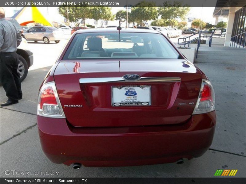 Redfire Metallic / Medium Light Stone 2008 Ford Fusion SEL V6
