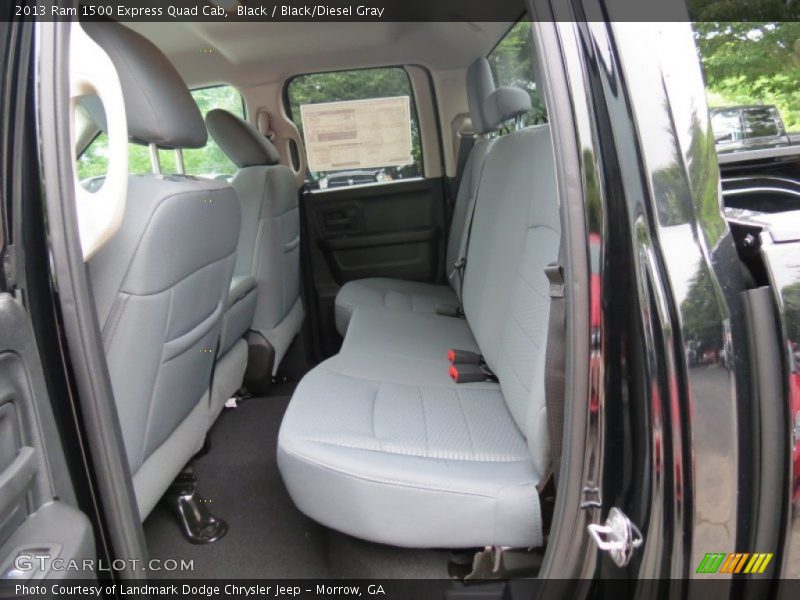 Black / Black/Diesel Gray 2013 Ram 1500 Express Quad Cab