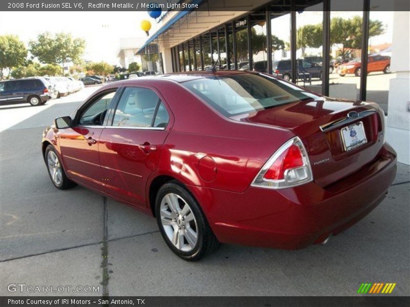 Redfire Metallic / Medium Light Stone 2008 Ford Fusion SEL V6