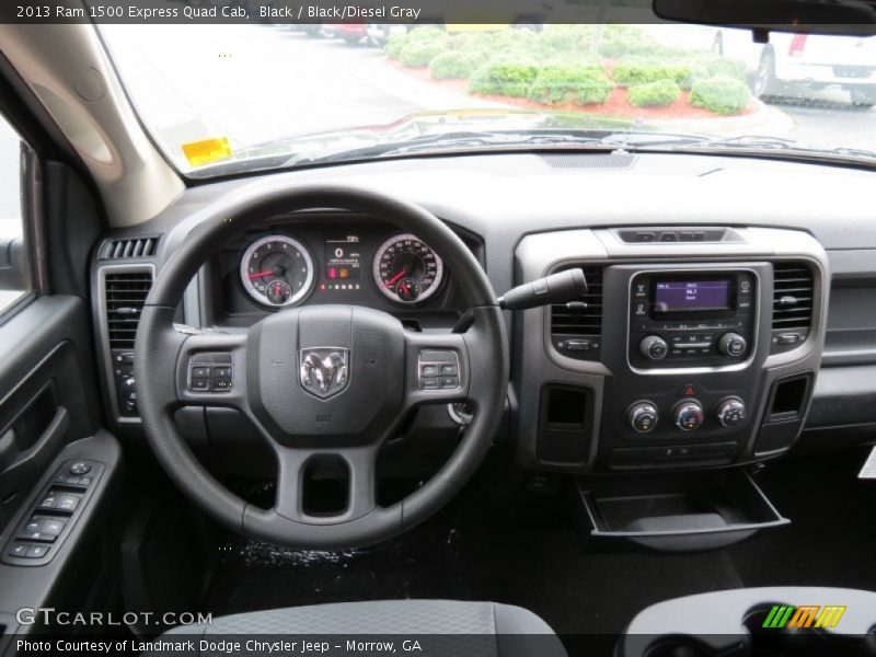 Black / Black/Diesel Gray 2013 Ram 1500 Express Quad Cab