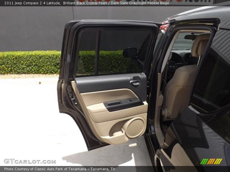 Brilliant Black Crystal Pearl / Dark Slate Gray/Light Pebble Beige 2011 Jeep Compass 2.4 Latitude