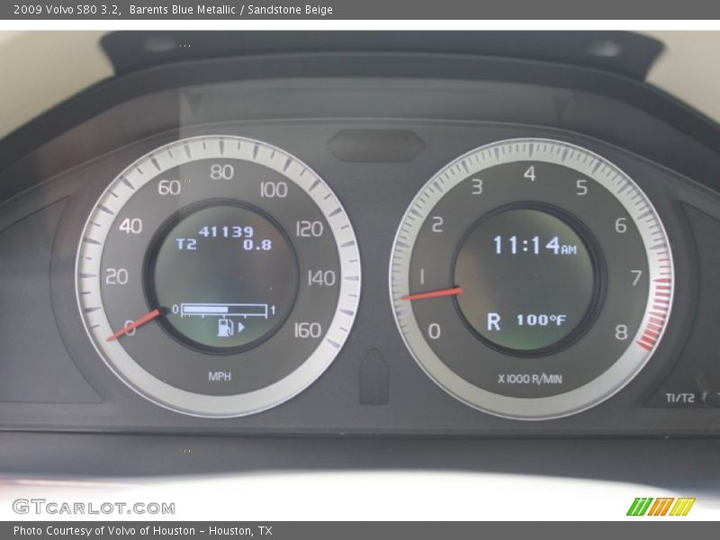 Barents Blue Metallic / Sandstone Beige 2009 Volvo S80 3.2