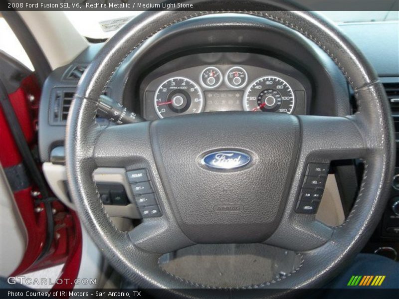 Redfire Metallic / Medium Light Stone 2008 Ford Fusion SEL V6