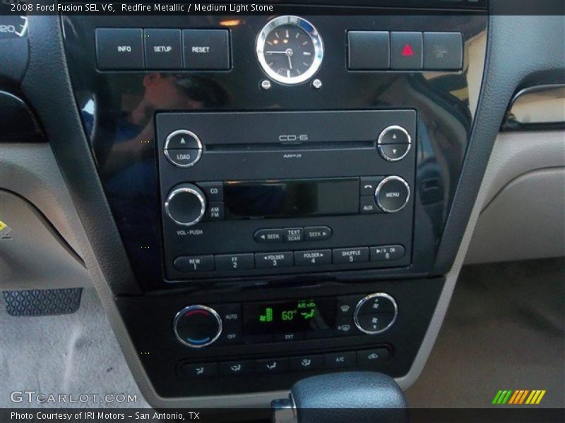 Redfire Metallic / Medium Light Stone 2008 Ford Fusion SEL V6