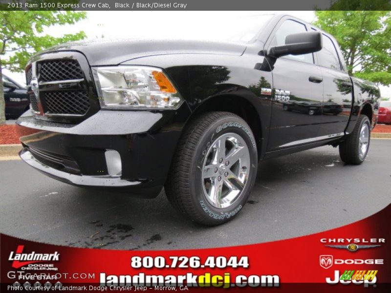 Black / Black/Diesel Gray 2013 Ram 1500 Express Crew Cab