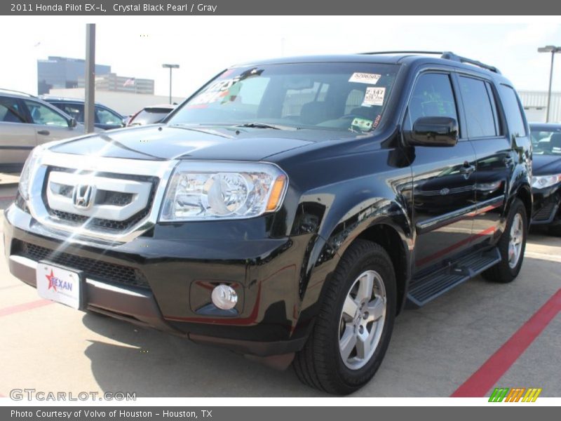 Crystal Black Pearl / Gray 2011 Honda Pilot EX-L