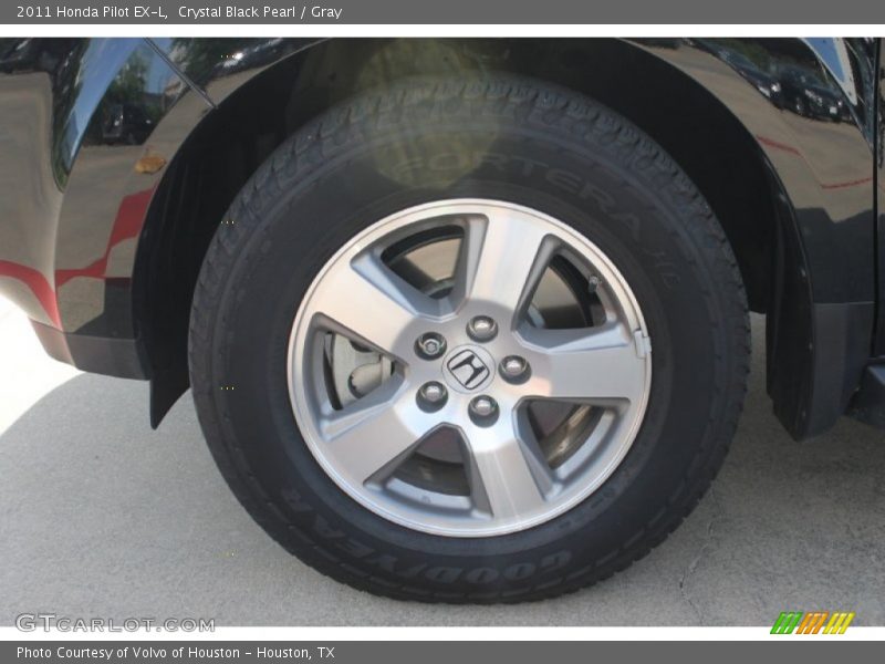 Crystal Black Pearl / Gray 2011 Honda Pilot EX-L
