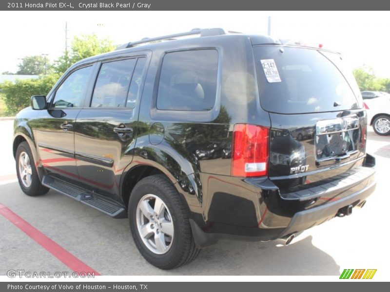 Crystal Black Pearl / Gray 2011 Honda Pilot EX-L