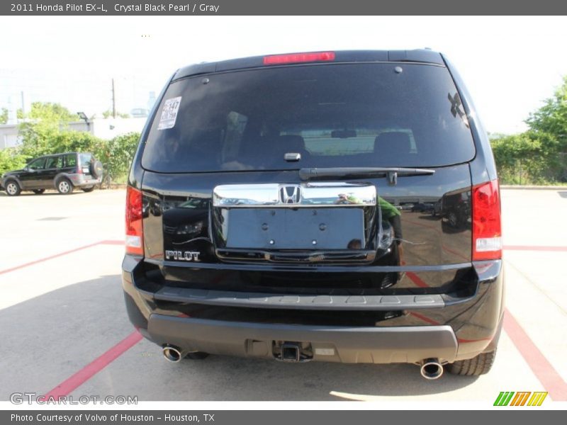 Crystal Black Pearl / Gray 2011 Honda Pilot EX-L