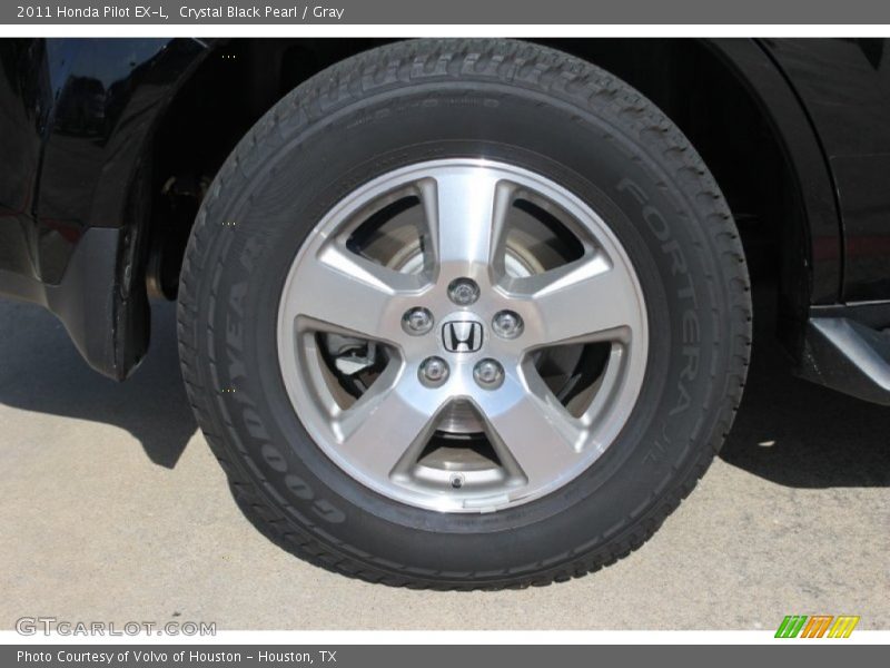 Crystal Black Pearl / Gray 2011 Honda Pilot EX-L