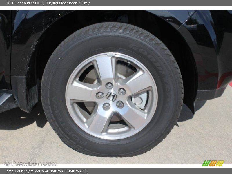 Crystal Black Pearl / Gray 2011 Honda Pilot EX-L