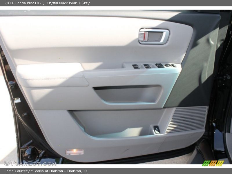 Crystal Black Pearl / Gray 2011 Honda Pilot EX-L
