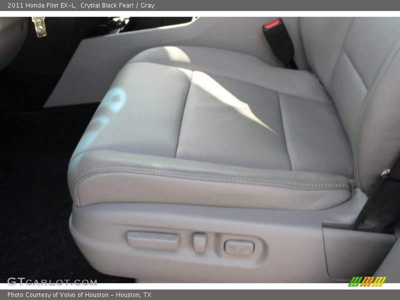 Crystal Black Pearl / Gray 2011 Honda Pilot EX-L