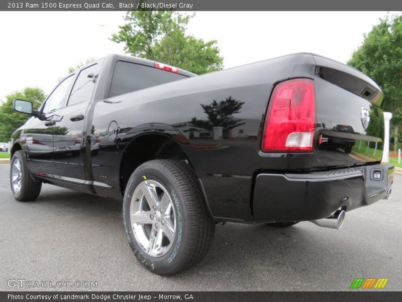 Black / Black/Diesel Gray 2013 Ram 1500 Express Quad Cab