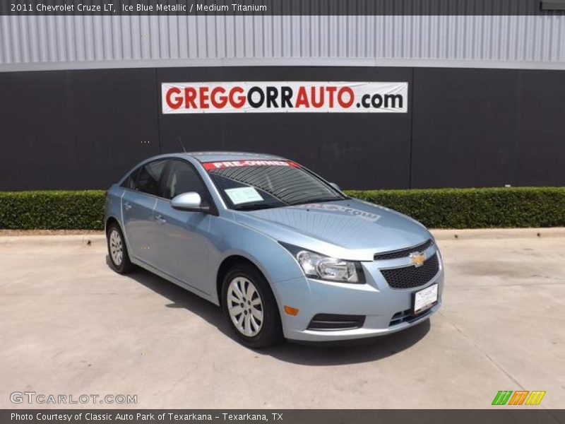 Ice Blue Metallic / Medium Titanium 2011 Chevrolet Cruze LT