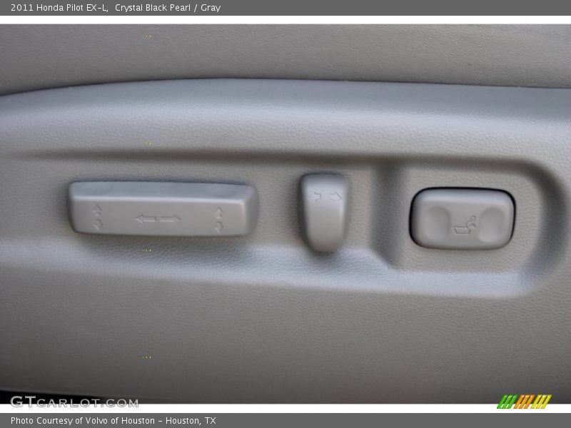 Crystal Black Pearl / Gray 2011 Honda Pilot EX-L