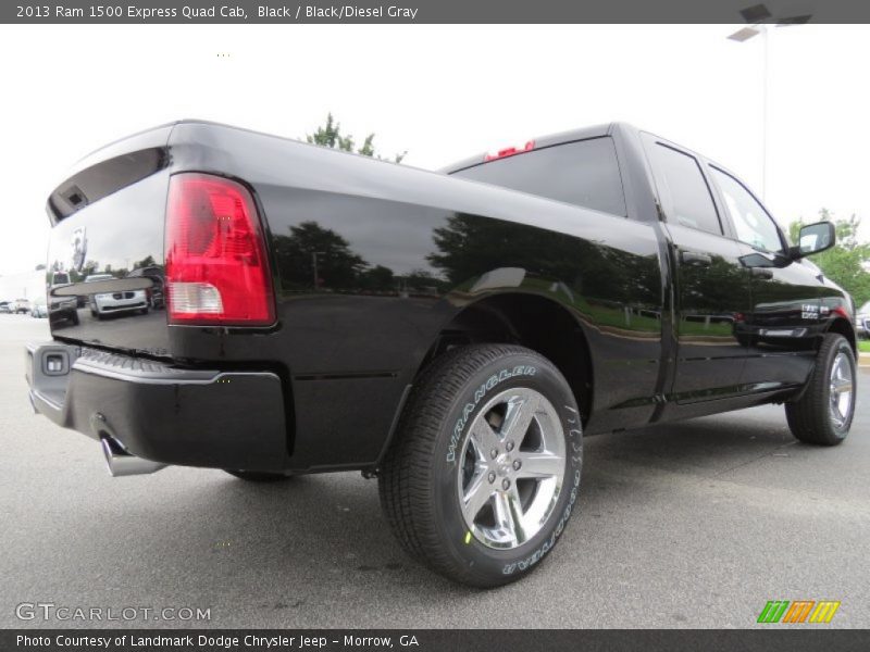 Black / Black/Diesel Gray 2013 Ram 1500 Express Quad Cab