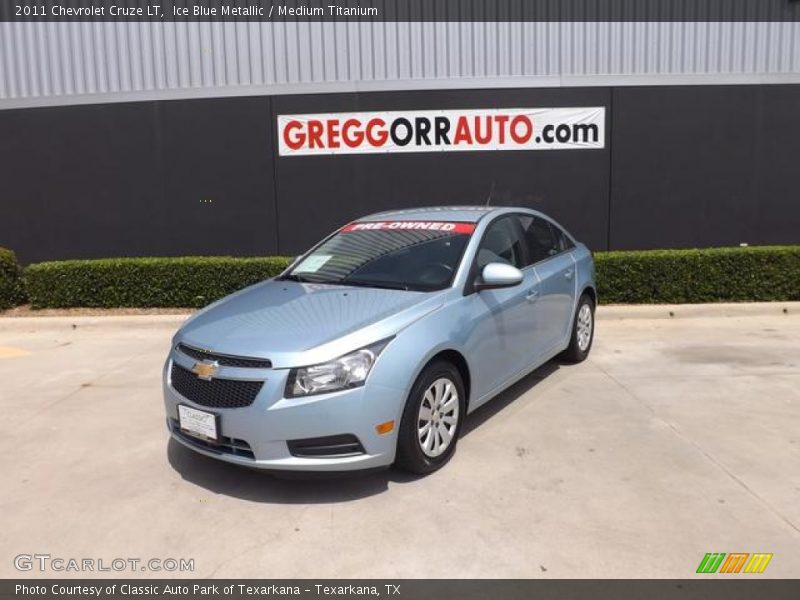Ice Blue Metallic / Medium Titanium 2011 Chevrolet Cruze LT