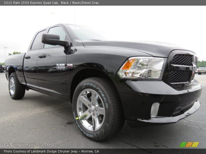 Black / Black/Diesel Gray 2013 Ram 1500 Express Quad Cab