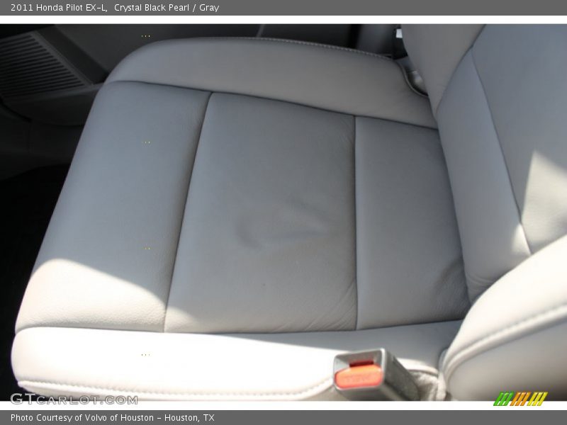Crystal Black Pearl / Gray 2011 Honda Pilot EX-L