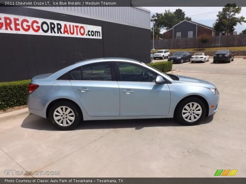 Ice Blue Metallic / Medium Titanium 2011 Chevrolet Cruze LT