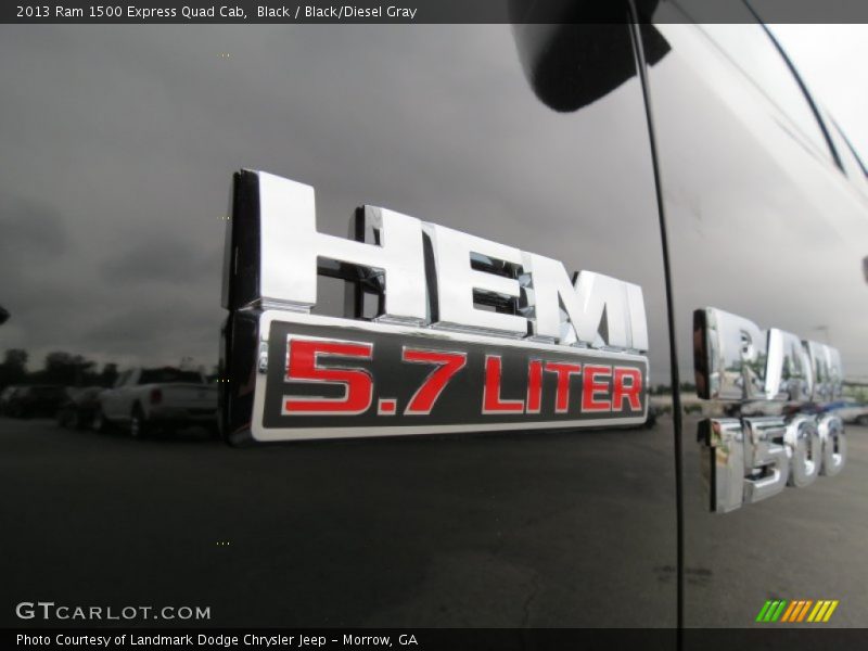 Black / Black/Diesel Gray 2013 Ram 1500 Express Quad Cab