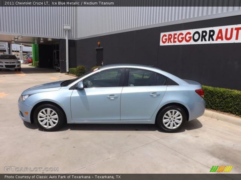 Ice Blue Metallic / Medium Titanium 2011 Chevrolet Cruze LT