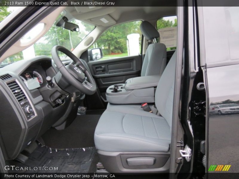 Black / Black/Diesel Gray 2013 Ram 1500 Express Quad Cab