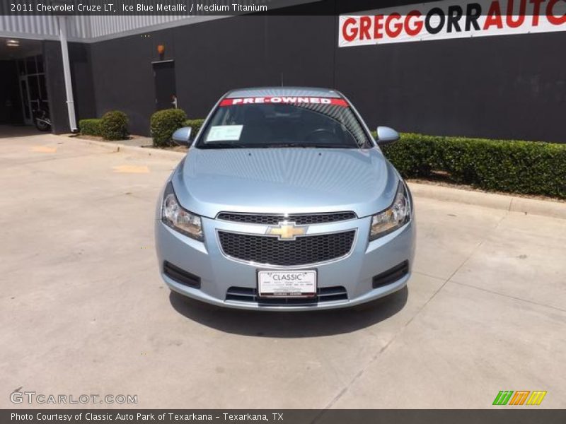 Ice Blue Metallic / Medium Titanium 2011 Chevrolet Cruze LT