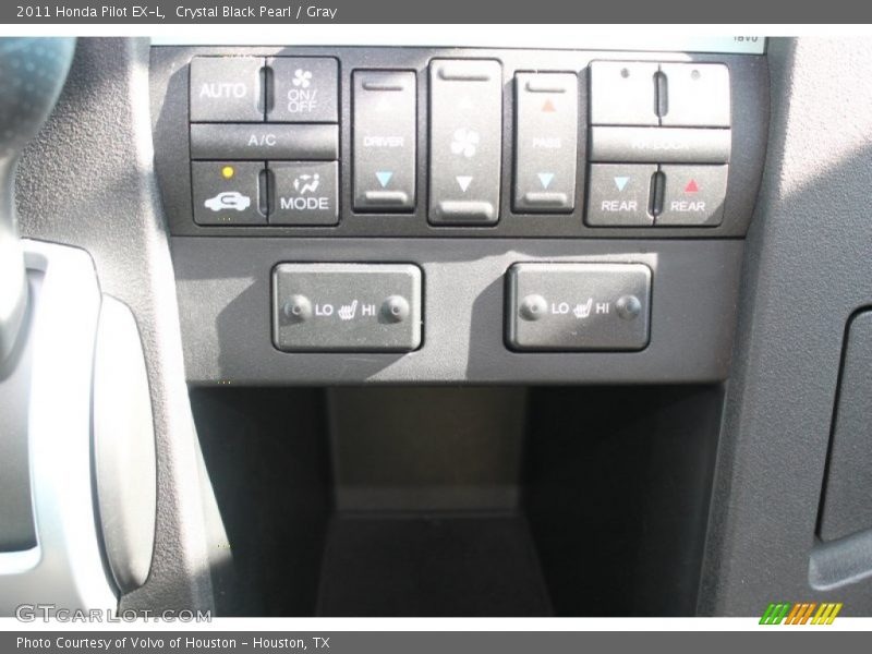 Crystal Black Pearl / Gray 2011 Honda Pilot EX-L