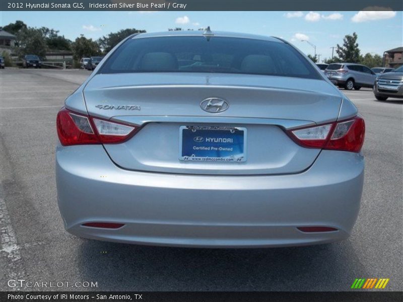 Iridescent Silver Blue Pearl / Gray 2012 Hyundai Sonata GLS